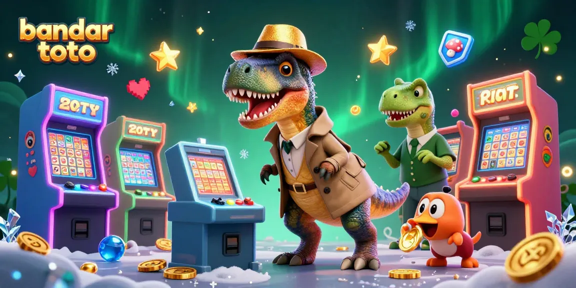 Play and win at bandar toto with lively scenes of characters exploring lottery excitement in a dynamic 3D illustration.